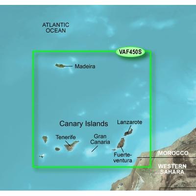 Garmin Vaf450S Madeira And Canary Islands SD Card