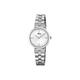 Lotus Watches Damen Datum klassisch Quarz Uhr mit Edelstahl Armband 18541/1