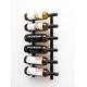VintageView W Series Wine Rack 2 - Single Depth, Metal Wall Mounted Wine Rack - Modern, Easy Access Wine Storage - Space Saving Wine Rack with 6 Bottle Storage Capacity (Matte Black)