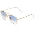 Ray-Ban Unisex's 0RB3648 001/3F 54 Sunglasses, Gold/Clear Gradient Blue