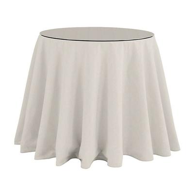 Essential Skirted Side Table - Off White Twill, 30