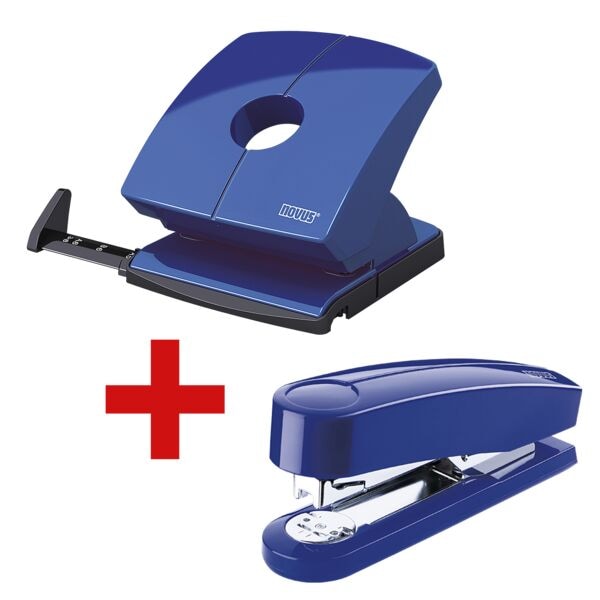 Novus Locher-Tacker-Büroset »B230 & B4« blau Image