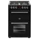 Belling Farmhouse 60DF Dual Fuel Range Cooker, Black, 60cm