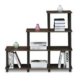 Furinno 16107WN/BR Turn-N-Tube Ladder Space Shelf Walnut/Brown