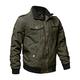 Wantdo Men's Outdoor Lightweight Windbreaker Jacket Casual Cotton Coat Multi Pockets Jacket Classic Full-Zip Jacket Army Green S
