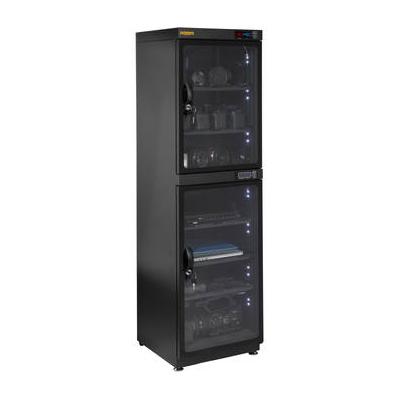 Ruggard EDC-180L Electronic Dry Cabinet with Dual Humidity Zones (180L, Black) EDC-180L