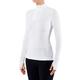 FALKE Damen Langarmshirt Warm Tight Fit Zip, Sport Performance Material, 1 Stück, Weiß (White 2860), Größe: L