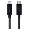 Belkin USB 3.1 USB-C auf USB-C-Kabel, 0,9 m (USB-IF-zertifiziert, 5 A Kabel unterstützt 100 W Durchsatzleistung), Schwarz