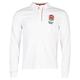 Mens Classic Stylish England Long Sleeve Rugby Jersey Top (White, XXX Large)
