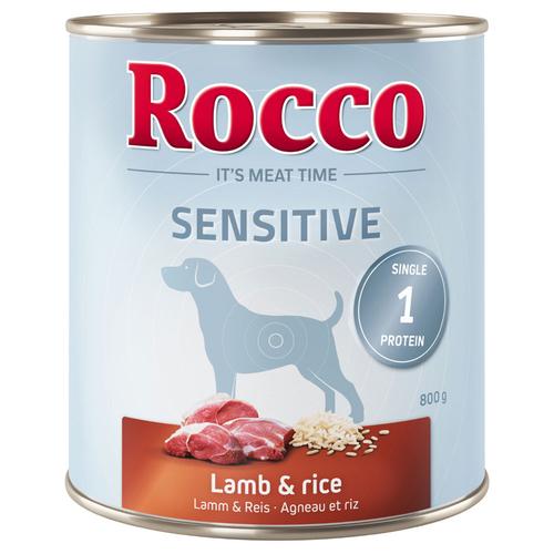 6 x 800g Sensitive Rocco Hundefutter nass
