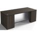 Prestige II 84"W x 36"DCustom Glass Front Executive Desk