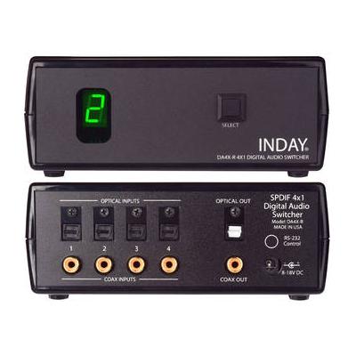 Inday DA4X-R SPDIF 4x1 Digital Audio Switcher DA4X-R