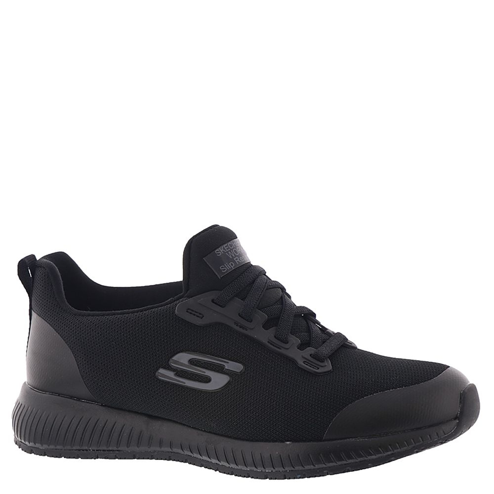 Skechers Work Squad SR-77222 - Womens 7 Black Oxford Medium