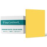 Bulk Goldenrod 8.5 x 11 Inches Card Stock Paper 67Lb Vellum Bristol Pastel Color Cardstock | Perfect for School and Craft Projects | Box of 2000 Sheets