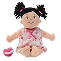 Manhattan Toy 153000 Baby Doll Stella Brunette Soft First Babypuppe, Schwarzes