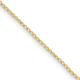 925 Sterling Silver Solid Polished Spring Ring Gold Plated Curb Chain Necklace Measures 1mm Wide Jewelry Gifts for Women - 41 Centimeters