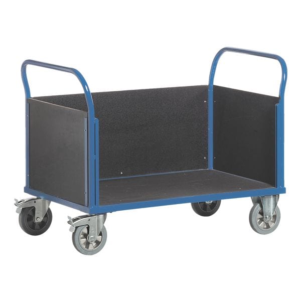 ROLLCART Vierwandwagen 120x77 cm Ladefläche blau, 137x99x80 cm Image