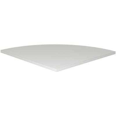 HAMMERBACHER Verkettungsplatte Viertelkreis grau, 80x2.5x80 cm