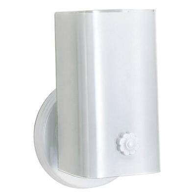 Nuvo Lighting 77989 - 1 Light White U-Channel Glass Shade Vanity Light Fixture with Bottom Turn Switch (1 Light - 7