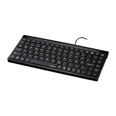 Kabelgebundene Softtouch Mini-Tastatur »SL720« schwarz, Hama