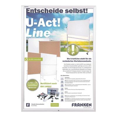 Franken Wechselrahmen »Outdoor & abschließbar BS1904« silber, 65.6x90.3x1.7 cm Image