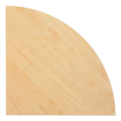 OTTO Office Premium Verkettungsplatte Viertelkreis braun, 80x2.5x80 cm