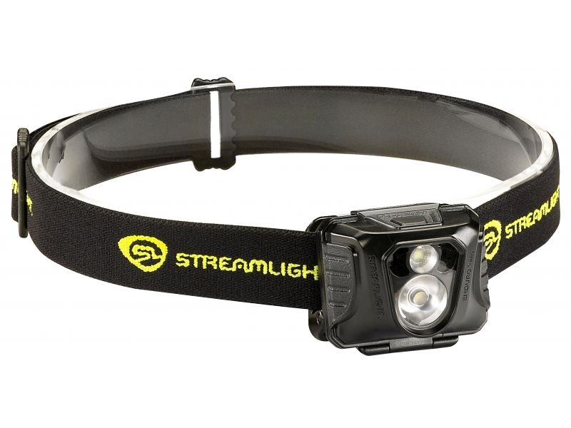Streamlight Enduro Pro - with 3 AAA alkaline batteries elastic headstrap - Clam Black/Yellow 61420