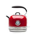 Haden Jersey 1.5L Red Kettle - 360° Swivel, Stainless Steel, Cordless & Quiet Operation, with Removable Filter, Safety Lock, Rapid Boil, Indicator Light & Precise Temp Gauge