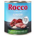 Rocco Junior 12 x 800 g - Carni bianche e Selvaggina con Riso e Calcio