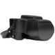 MegaGear Nikon Coolpix P900, P900S Ever Ready Leder Kamera-Case mit Trageriemen und Batteriezugang schwarz MG978