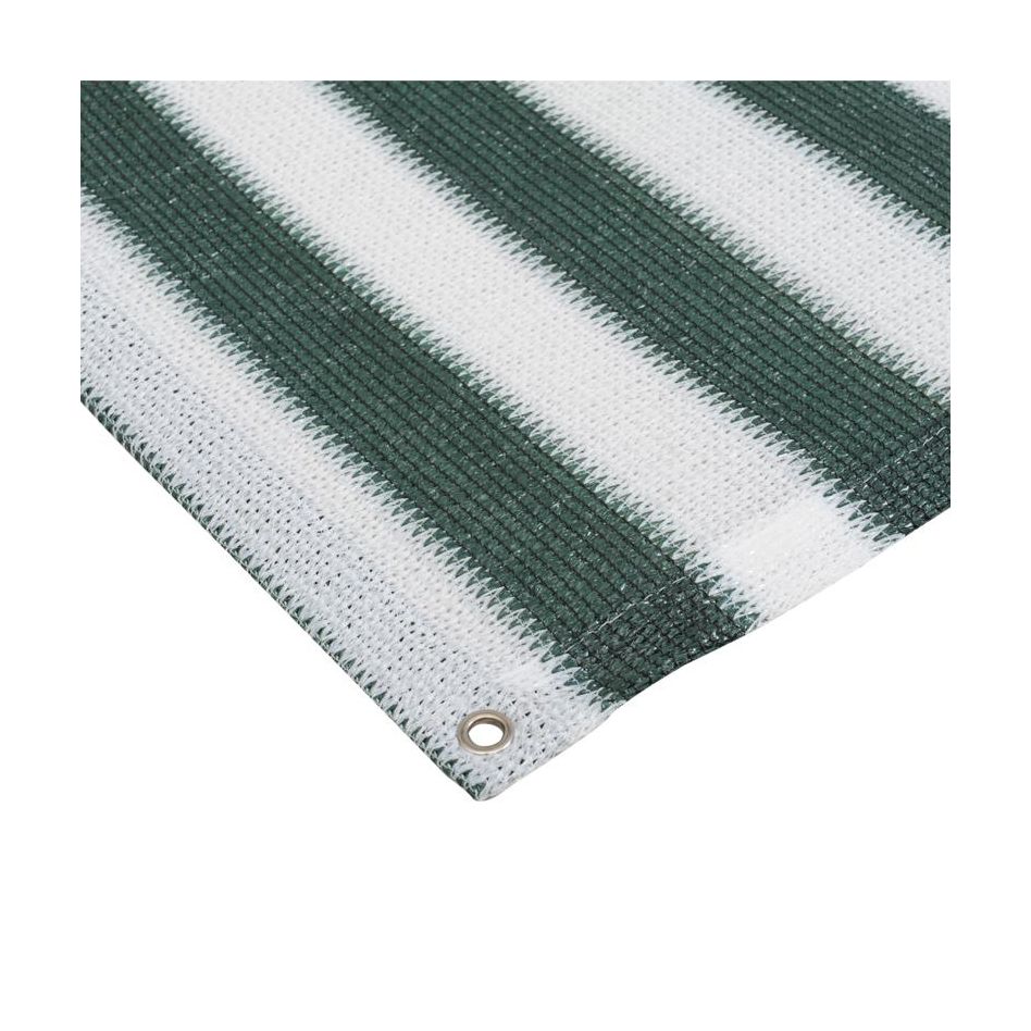 Balkon Sichtschutz Grün-Weiß 90x300 cm Image