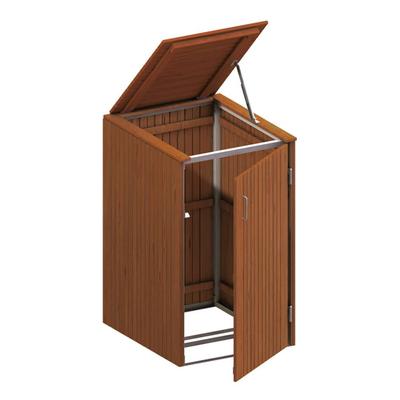 Binto Mülltonnenbox für 1 Behälter, Hartholz Mülltonnenverkleidung Image