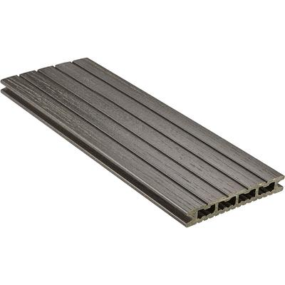 NATURinFORM WPC-Terrassendiele 21x139mm DIE KOMPAKTE plus Wabenprofildiele granitgrau, 6000 mm