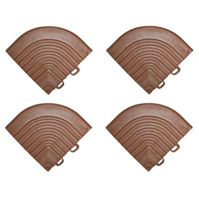 florco Klickfliese Eckteil-Set Rasen braun Image