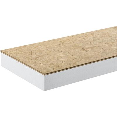 HIRSCH Porozell Dachbodendämmung Verbundelement aus Styropor mit 12mm OSB-Platte Dachdämmung, 212 mm, 035 Image