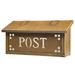 Pasadena Wall Mounted Mailbox Brass in Yellow America's Finest Lighting Company | 8.25 H x 16.5 W x 5.63 D in | Wayfair AF-22-POST-WB-HN