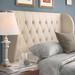 Birch Lane™ Baynard Velvet Wingback Headboard Upholstered/Velvet in Brown | 55 H x 59 W x 13 D in | Wayfair B0E0A7BAABB44D0883A9176C24DC6690