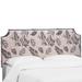 Wildon Home® Amanzhan Panel Headboard Upholstered/Cotton in Black | 51 H x 56 W x 4 D in | Wayfair BBMT1100 39349291