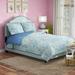 House of Hampton® Daneesh Low Profile Standard Bed Upholstered/Velvet/Metal | 54 H x 62 W x 83 D in | Wayfair BCHH4395 38147029