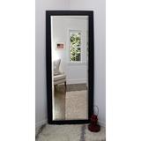 Brayden Studio® Decorative Beveled Wall Mirror Wood in Black | 71 H x 30 W x 0.75 D in | Wayfair BRYS6723 34145389