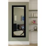 Brayden Studio® Rectangle Beveled Black Wall Mirror Wood in Brown | 65.5 H x 31 W x 0.75 D in | Wayfair BRYS8877 34936673