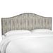 Brayden Studio® Poyner Shibori Panel Headboard Upholstered/Linen/Cotton in Black | 51 H x 56 W x 4 D in | Wayfair BRYS9215 36857264