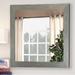 Brayden Studio® Tipler Brushed Silver Mirror Wall Mirror Wood in Brown | 17.5 H x 17.5 W x 0.75 D in | Wayfair BRYS6322 33931610