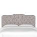 Brayden Studio® Merlo Tufted Polyester Panel Headboard Upholstered/Metal/Linen/Cotton in Black | 51 H x 56 W x 4 D in | Wayfair BYST2663 40427049