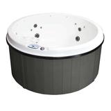 Cyanna Valley Spas 103 5 - Person 20 - Jet Round Hot Tub w/ Ozonator Plastic in White | 35 H x 72 W x 72 D in | Wayfair 103 Opal/Mahogany