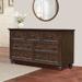Darby Home Co Desirae 7 Drawer Dresser Wood in Brown | 38 H x 64 W x 20 D in | Wayfair DBHM3662 41559496