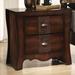 Darby Home Co Northlake 2 - Drawer Nightstand in Espresso Wood in Brown/Red | 23 H x 23 W x 16 D in | Wayfair DBHM5944 42549721