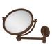 Allied Brass Extend 5X Magnification Wall Mirror w/ Twist Detail Metal in Brown | 10 H x 8 W x 18 D in | Wayfair WM-6T/5X-ABZ