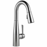 Delta Essa Pull Down Sprayer Bar Faucet, Single Handle Prep Sink Faucet in Gray | 4.25 W x 10.87 D in | Wayfair 9913-AR-DST