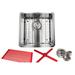 eModern Decor CozyBlock Premium 18" L x 18" W Undermount Kitchen Sink w/ Accessories in Gray | 10 H x 18 W x 18 D in | Wayfair ARL-R1818